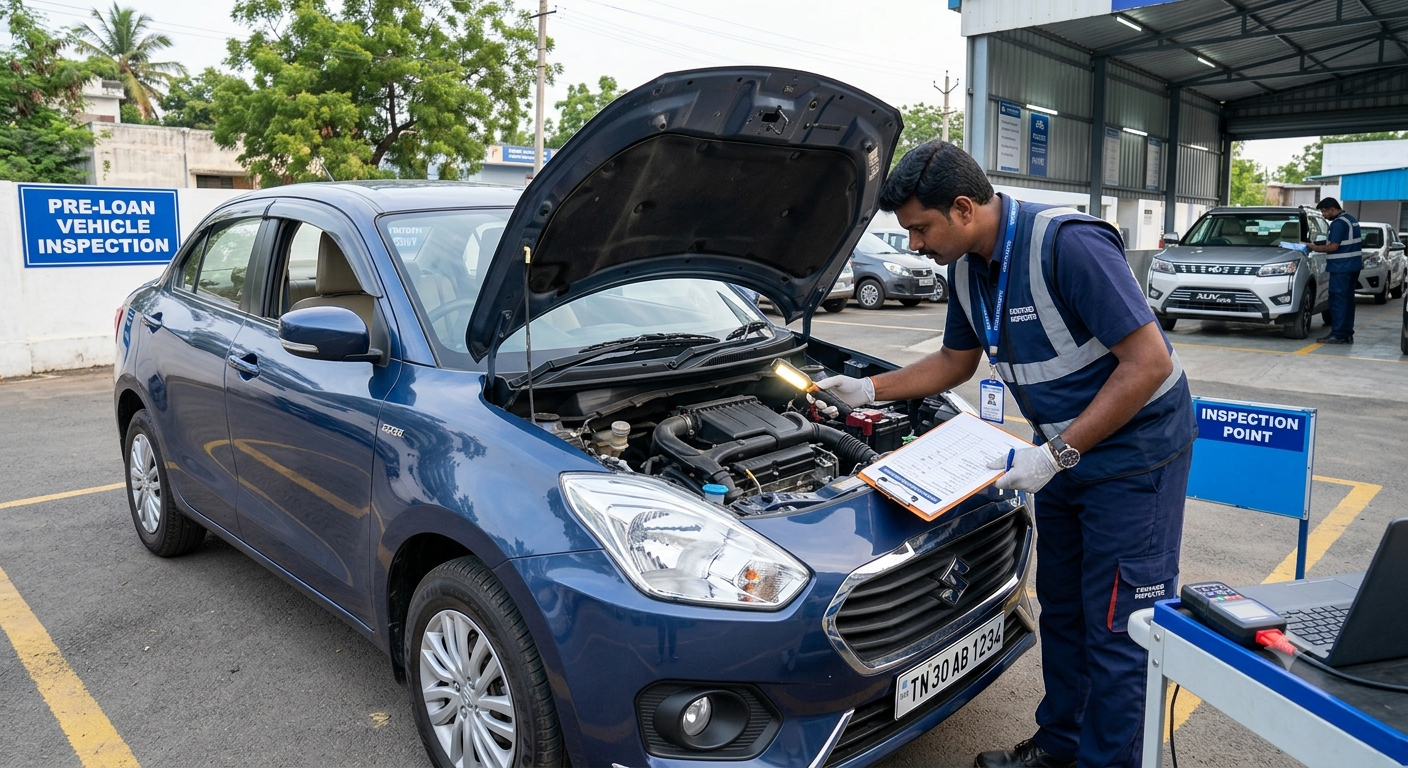 Pre-loan vehicle inspection